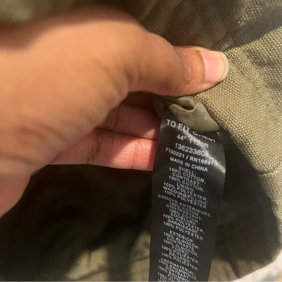 NWOT ASOS DESIGN Oversized Harrington Jacket in Khaki Corduroy collar Size XL - Picture 9 of 9